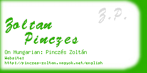 zoltan pinczes business card